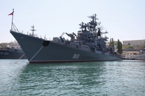Russian naval vessel in Sevastopol. May 2009. Credit: Pavel Parmenov.